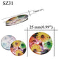 10 pieces 25 mm large matte round fashion resin buttons sewing accessories for coats suits decorative fancy button handmade 4 holes
