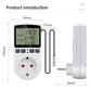 Timer Plug Thermostat Digital Temperature Controller Socket with Timer Switch Sensor Probe Heating Cooling 40% Discount