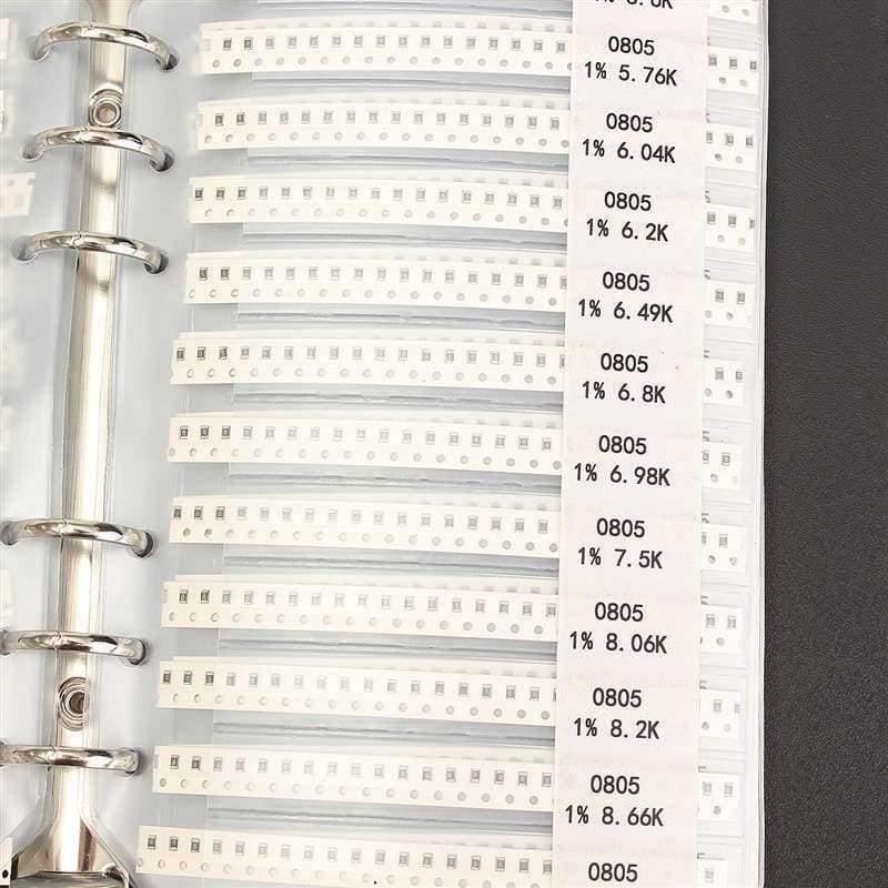 Gesamt 5525PCS 221Werte 0805 Chip-Widerstände Sortiment Kit-Musterbuch Widerstandsset Kostenloser Versand Elektronikkomponente
