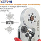 Tubulare Terminal Crimping Tools Mini Electric Pliers HSC8 6-4A/6-4 0.25-10mm² 23-7AWG 6-6 0.25-6mm² High Precision Clamp Sets