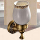 KEMAIDI Bathroom Accessories Antique Brass Towel Ring, Paper Holder, Toilet Brush, Bath Shelf, Soap Dish, Makeup Mirror