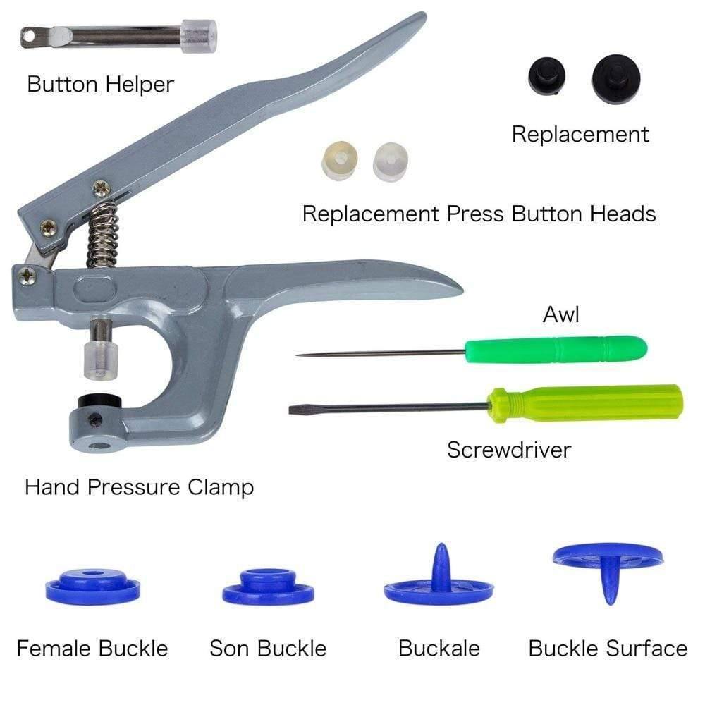 U-Shape Closure Snap Pliers & 360 Sets T5 Snap Buttons Plastic Buttons Kit Snap Buttons Fabric Buttons DIY Sewing and Craft Tool