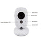 FIMEI VB603 3,2 Zoll Babyphone Wireless Video Kleinkindmonitor Heimüberwachung Nanny-Kamera Temperaturüberwachung Nachtsicht