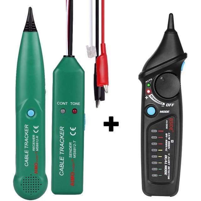 AIMOmeter MS6812 LAN network cable tester telephone cable tracker with AVD06 voltage detector