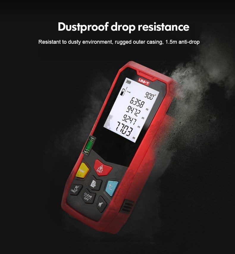 UNI-T Handheld Laser Distance Meter 40M 50M 60M 80M Laser Tape Construction Measuring Device Electronic Ruler