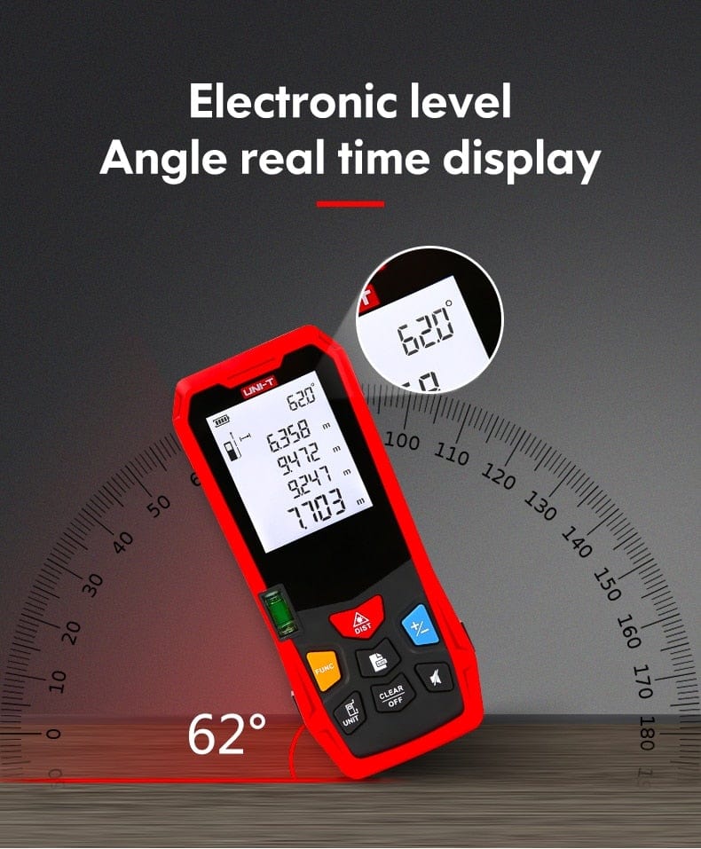 UNI-T Handheld Laser Distance Meter 40M 50M 60M 80M Laser Tape Construction Measuring Device Electronic Ruler