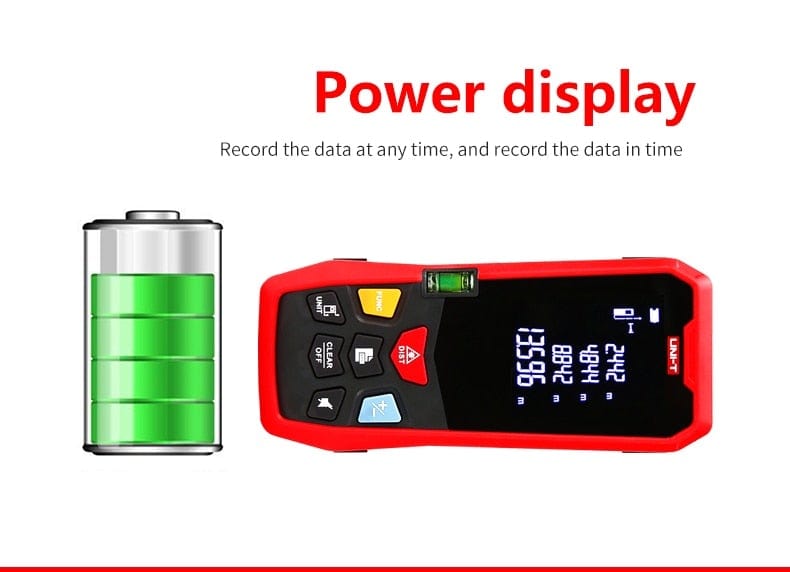 UNI-T Handheld Laser Distance Meter 40M 50M 60M 80M Laser Tape Construction Measuring Device Electronic Ruler
