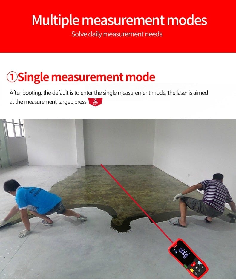 UNI-T Handheld Laser Distance Meter 40M 50M 60M 80M Laser Tape Construction Measuring Device Electronic Ruler