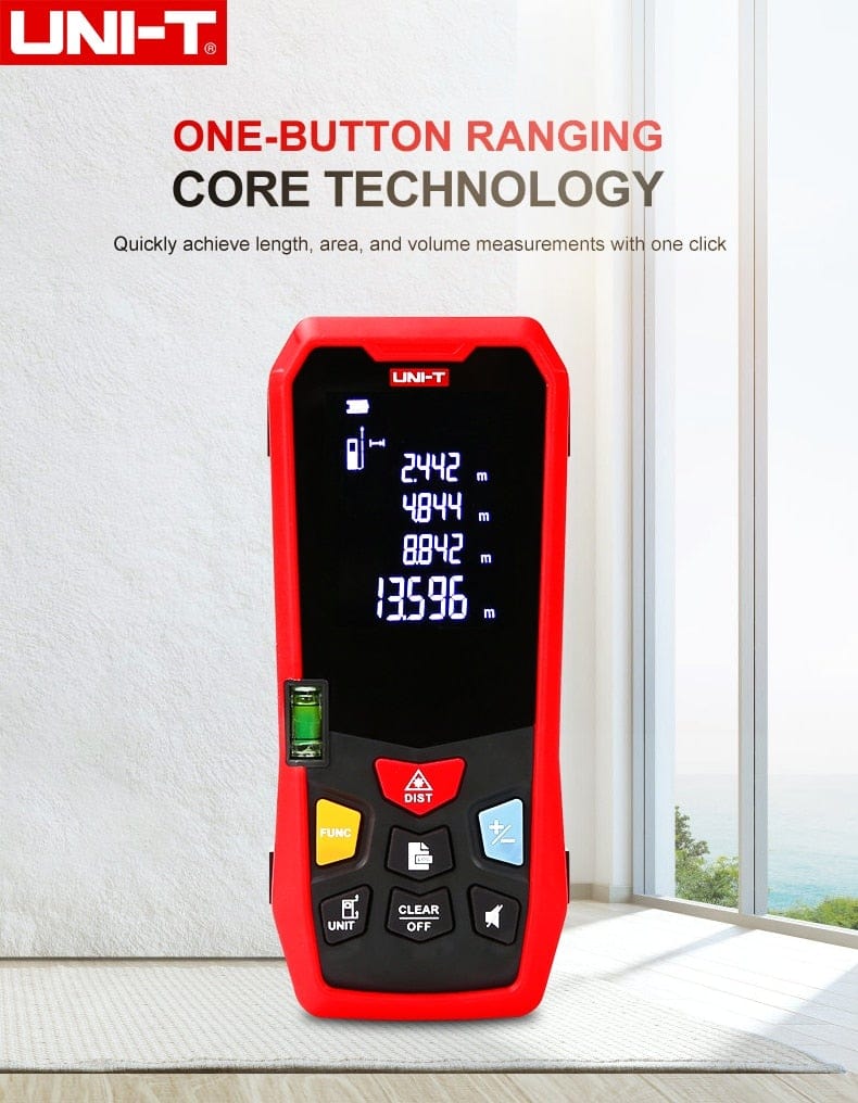 UNI-T Handheld Laser Distance Meter 40M 50M 60M 80M Laser Tape Construction Measuring Device Electronic Ruler