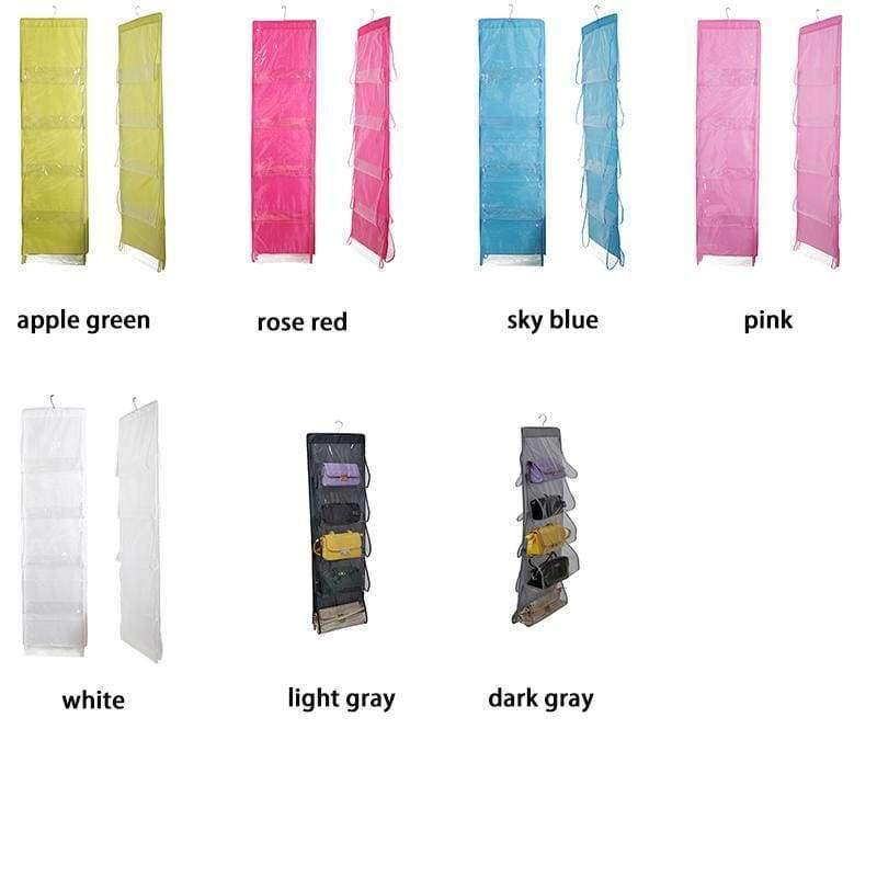 Kleiderschrank Hängender Lagerungsorganisator Kleiderschrank Handtaschenhalter mit 10 Taschen für Handtasche Einkaufstasche Zuhause Organisation Freund Geschenk