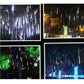 Wasserdicht 50cm 8-Rohr Urlaub Meteor Dusche Regen LED Lichterkette für Innen- und Außengärten Xmas Weihnachtsfeier Dekoration Baum