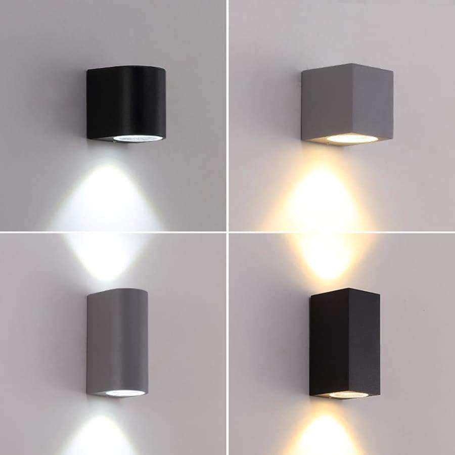 LED Aluminium Wandlampe Veranda Licht Wand Sconce Quadrat Außen Wasserdichte Wandbeleuchtung Gartenlichter Moderne Wandlampen AC85 - 265V