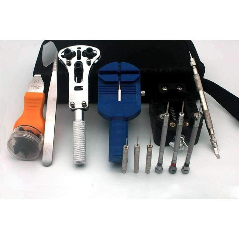 Watch tools Watch repair toolkit Watch opener Spring pin remover Tools Screwdriver set Link pins Cleaning cloth