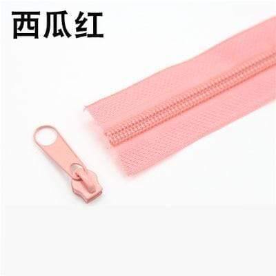 5Meter 5# Nylon spiral zippers for DIY sewing projects bags shoes clothing accessories available in 24 colors