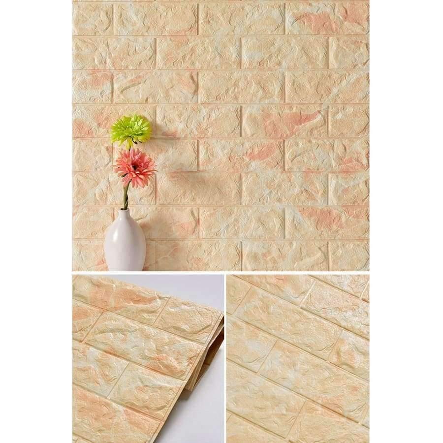 Wasserfeste Schaumziegel 3D Wandpaneele DIY Selbstklebende Tapete Für Kinderzimmer Schlafzimmer Wanddekoration 3D Ziegel Wohnzimmer Tapete