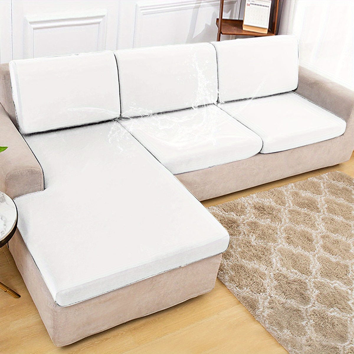 1 Stück Stretch-Wasserabweisender Stoff Sofa Überwurf Schlafzimmer Sofa Bezug Möbel Schutz Für Büro Wohnzimmer Wohnkultur