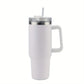 1 Stück 40 Oz Tumbler mit Deckel und Strohhalm, 18/8 Edelstahl Vakuum isolierter Reisebecher, Thermo- & Eiskaffee-Becher, doppelwandige auslaufsichere Sportwasserflasche für heiße und kalte Getränke