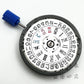 Weißer Kalender NH36 24 Edelsteine Automatikwerk Krone bei 3.0 und 3.8 Uhr NH36 Uhren Teile Stamm Set