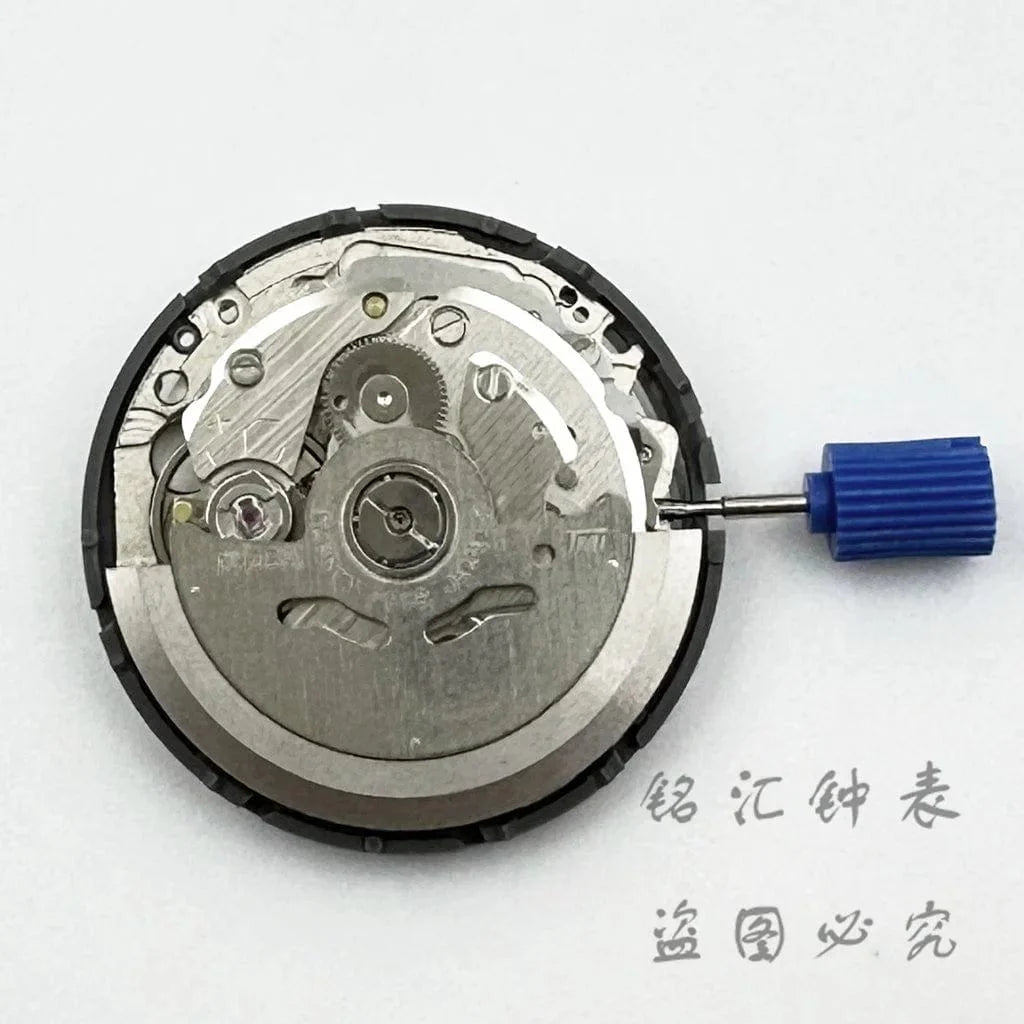 Weißer Kalender NH36 24 Edelsteine Automatikwerk Krone bei 3.0 und 3.8 Uhr NH36 Uhren Teile Stamm Set