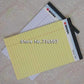 Schreibblock 6PCS A4 Memo Pad USA-Stil 50 Blätter/PCS Notizbuchpapier Büro Schulbedarf Notizblock