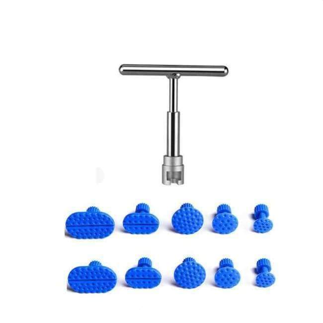 PDR Tools Car Dent Removal Tools Car Dent Repair Tools PDR Body T-Bar Glue Dent Puller with Suction Cup Glue Sticks