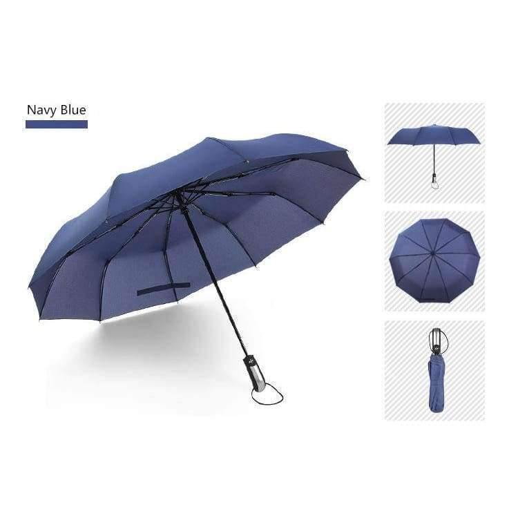 Wind quality durable umbrella rain women automatic 10 spokes luxury wide windproof golf business men for car umbrella