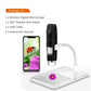Wireless digital microscope handheld USB HD inspection camera 50x-1000x magnification with flexible stand for iPhone iPad PC