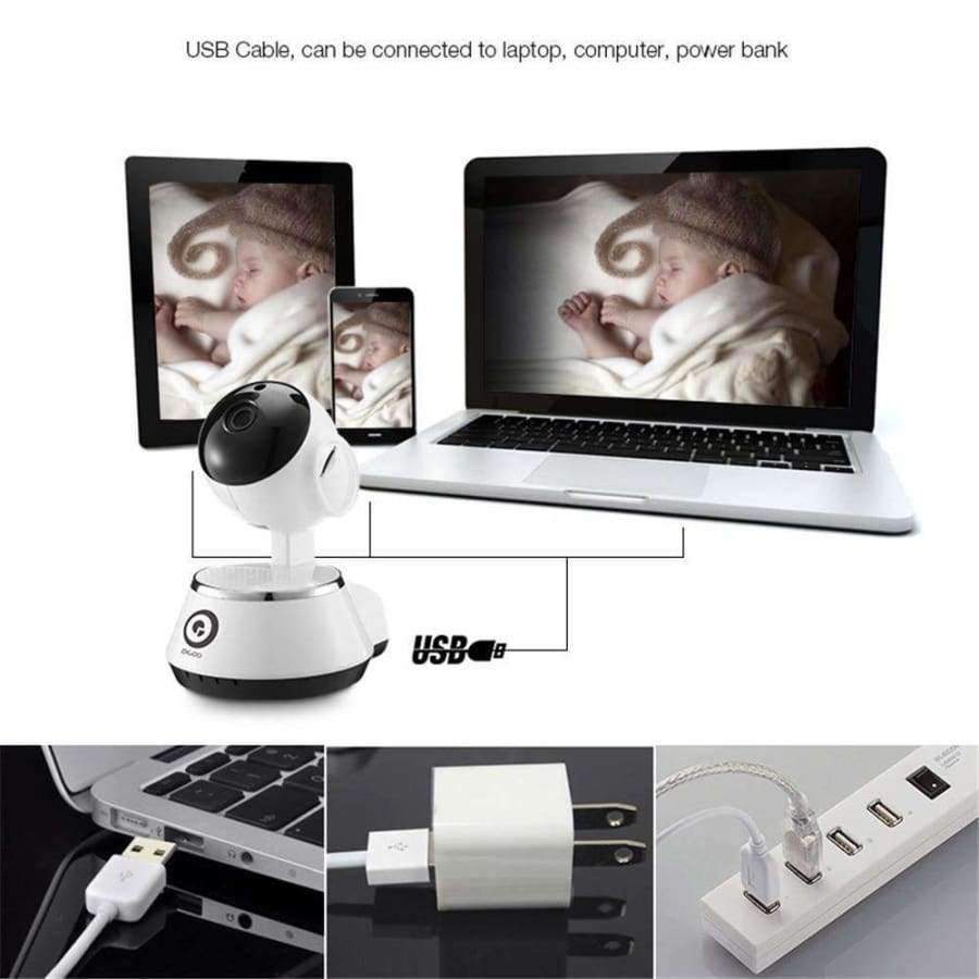Digoo BB-M1 Wireless WiFi USB Baby Monitor Alarm Home Security IP Camera 64G TF HD 720P Audio Netip Protection Wifi Camera 3.6mm