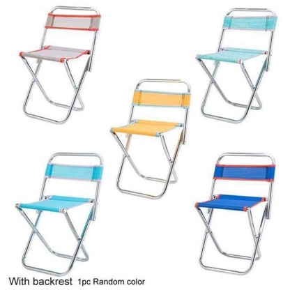 Outdoor-Stühle Kinder Erwachsene Gartenmöbel Strandstuhl ultraleicht Sitz Anglerhocker aus Edelstahl tragbarer Picknickstuhl