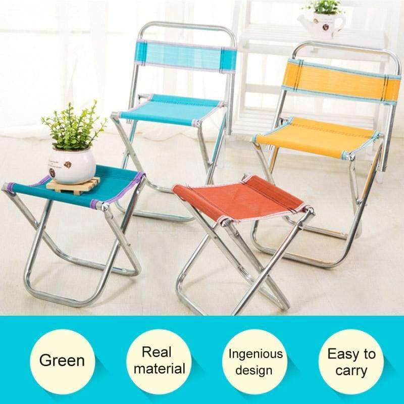 Outdoor-Stühle Kinder Erwachsene Gartenmöbel Strandstuhl ultraleicht Sitz Anglerhocker aus Edelstahl tragbarer Picknickstuhl