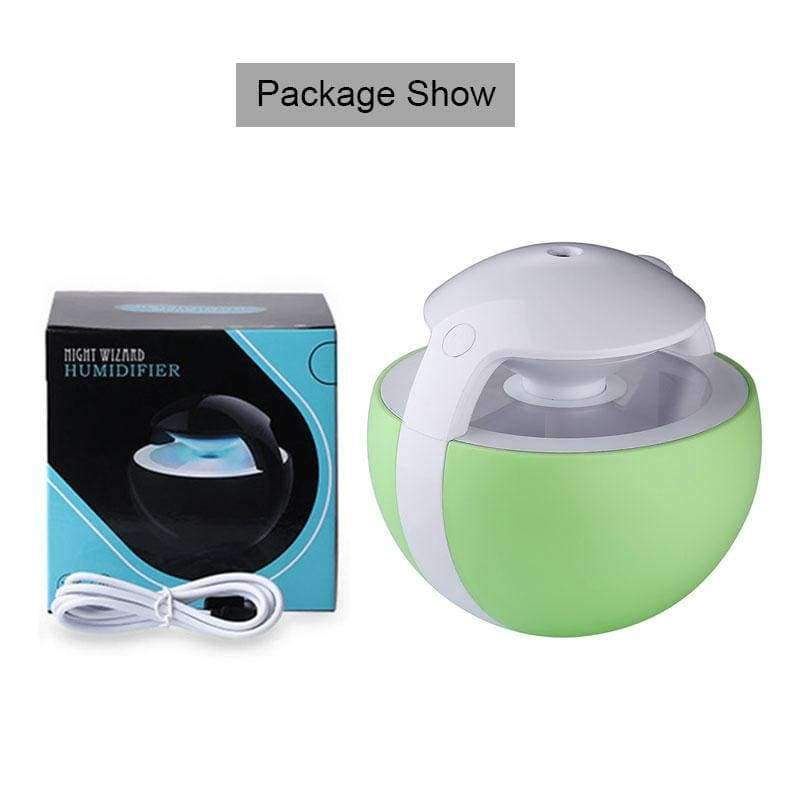 Wizard Air Luftbefeuchter Ultraschallbefeuchter für Auto Nebelmaschine Aromatherapie Diffusor mit Aroma Lampe Haushaltsgeräte 450ML