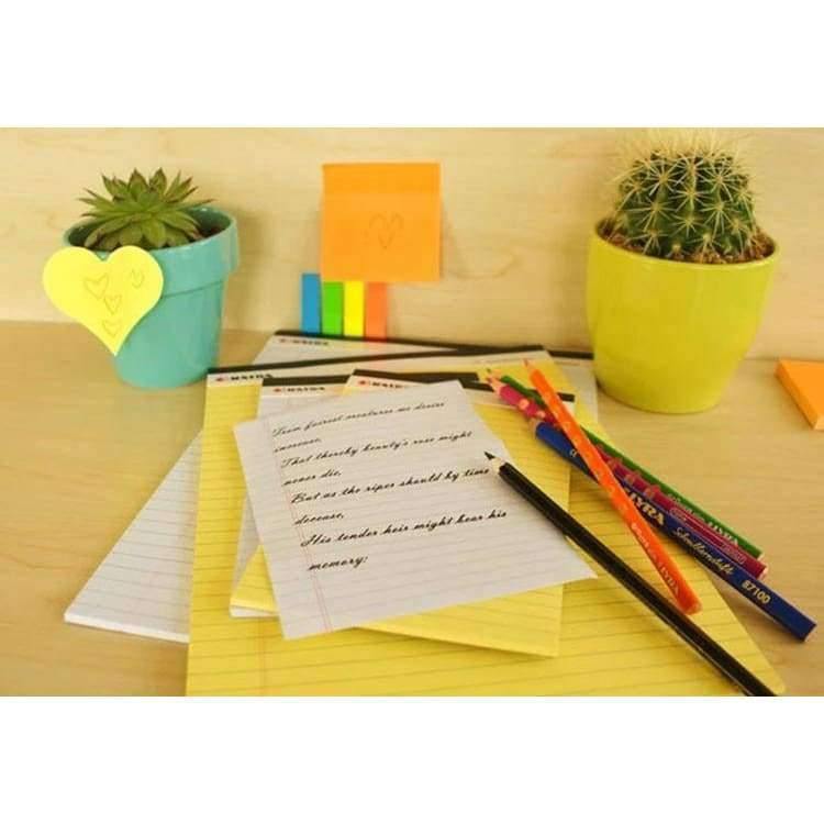 Schreibblock Memo Pad USA Stil Legal Pad A5 50 Blätter* 3PCS Notizblockpapier Büro Schulbedarf Notizbücher Schreibblöcke