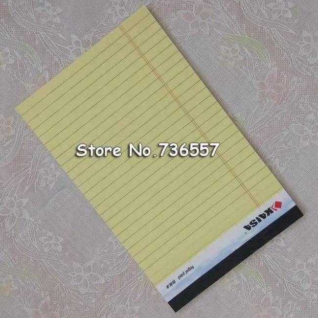 Schreibblock 6PCS A4 Memo Pad USA-Stil 50 Blätter/PCS Notizbuchpapier Büro Schulbedarf Notizblock