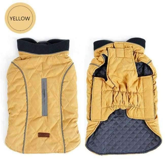 Qualität Hundekleidung Gep quilteter Hundemantel Wasserabweisend Winter Hund Haustierjacke Weste Retro Gemütlich Warm Haustier Outfit Kleidung Große Hunde
