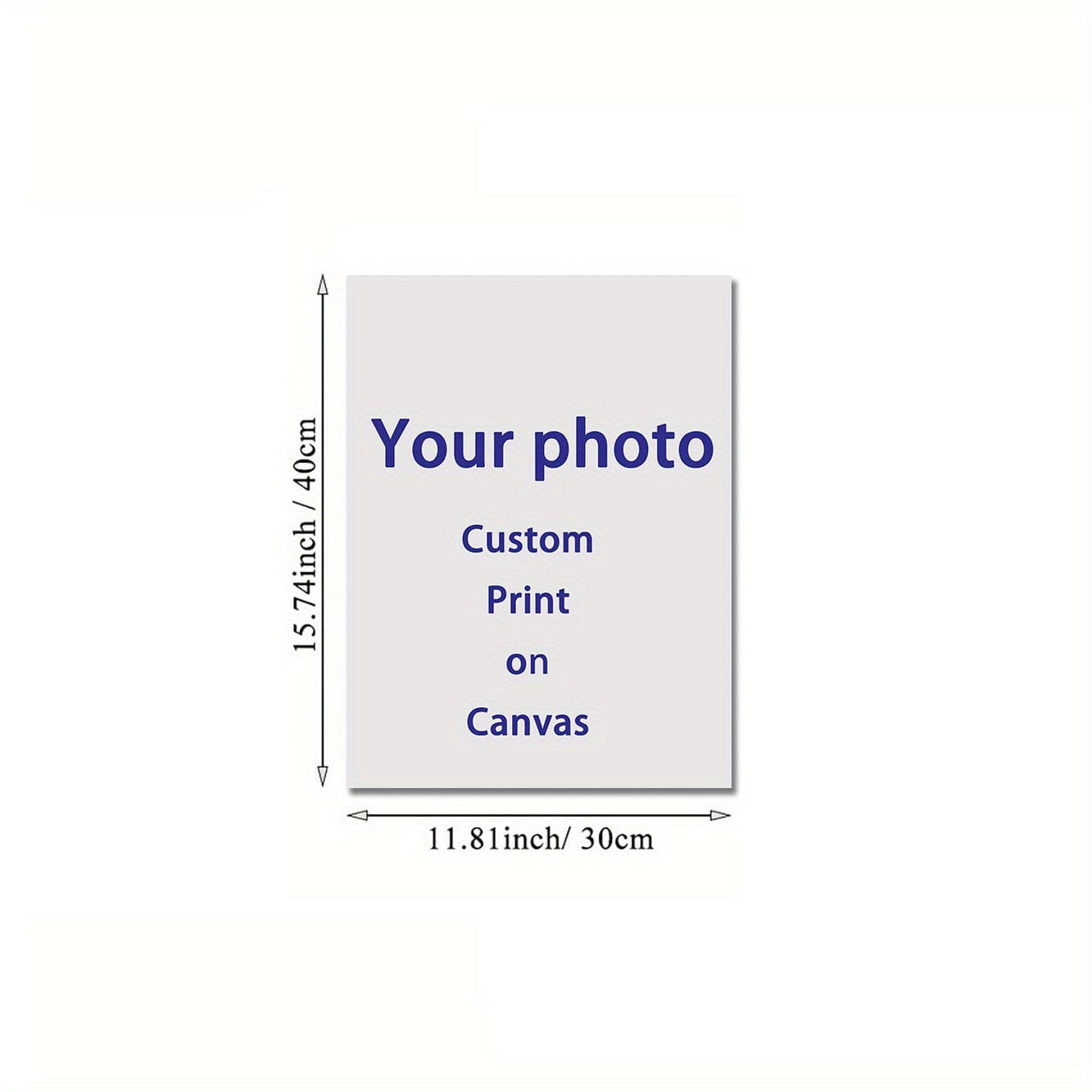1pc Ungerahmtes personalisiertes Leinwandbild, benutzerdefinierter Leinwanddruck Poster große Größe Ihr Foto Ölgemälde auf Leinwand Wandkunst Dekor Bild für Familie/Haustier/Liebhaber, Fotodrucke