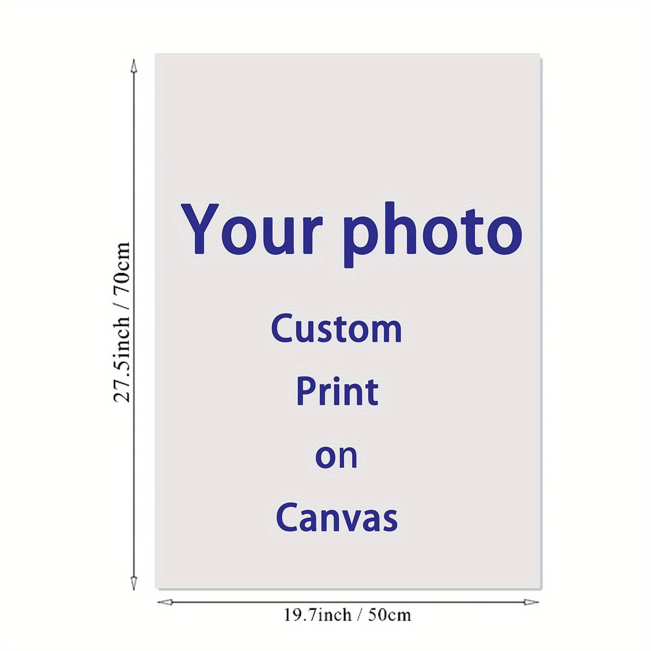 1pc Ungerahmtes personalisiertes Leinwandbild, benutzerdefinierter Leinwanddruck Poster große Größe Ihr Foto Ölgemälde auf Leinwand Wandkunst Dekor Bild für Familie/Haustier/Liebhaber, Fotodrucke