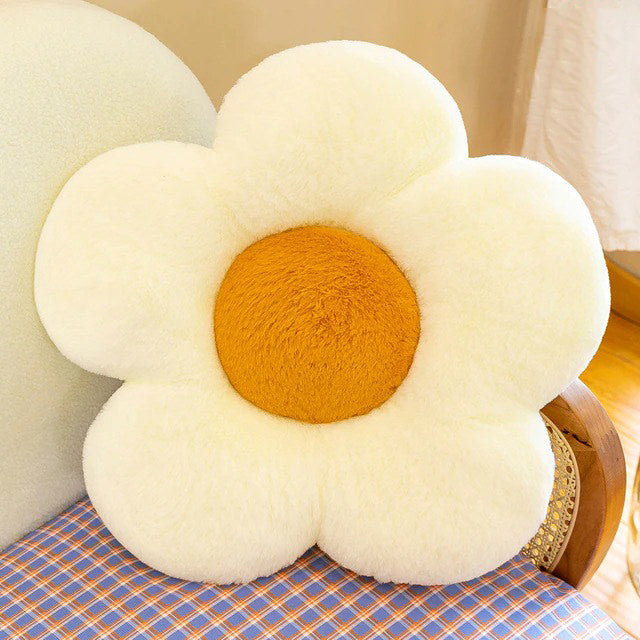 Plüsch Gänseblümchen Dekokissen