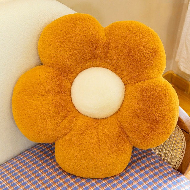 Plüsch Gänseblümchen Dekokissen