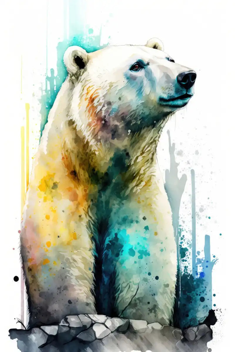 Frendorf | Eisbär Aquarell Wandkunst
