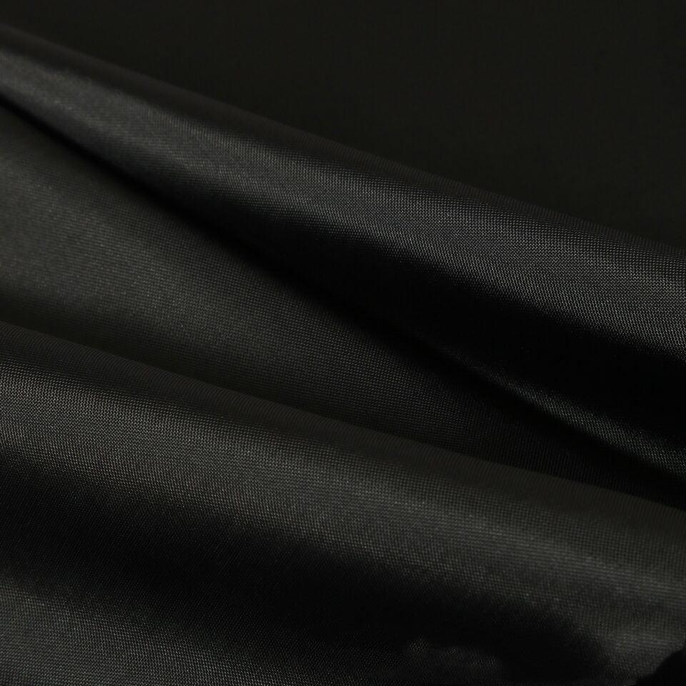 Wasserdichter schwarzer Polyester-Duschvorhang mit verschiedenen Größenoptionen