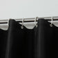 Wasserdichter schwarzer Polyester-Duschvorhang mit verschiedenen Größenoptionen