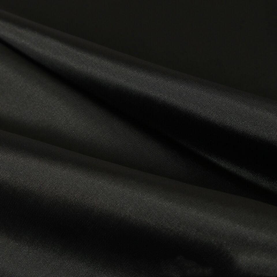Wasserdichter schwarzer Polyester-Duschvorhang mit verschiedenen Größenoptionen