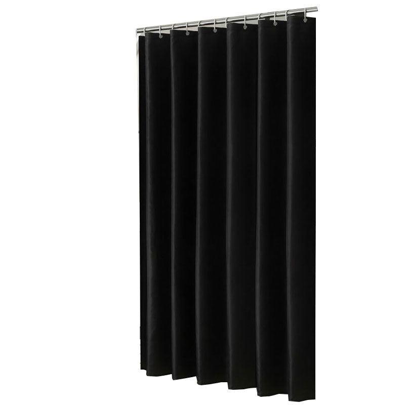 Wasserdichter schwarzer Polyester-Duschvorhang mit verschiedenen Größenoptionen