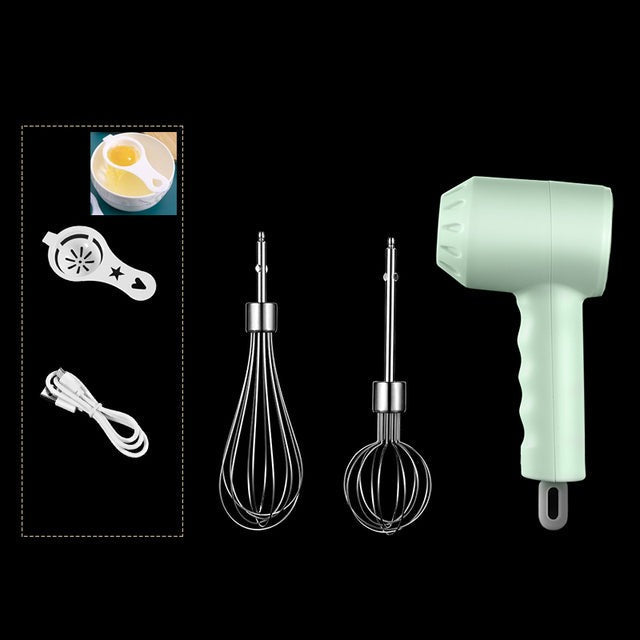 Frendorf | Tragbarer Handmixer Elektrisch Kabelloser Lebensmittelmixer 3 Geschwindigkeits Milchaufschäumer