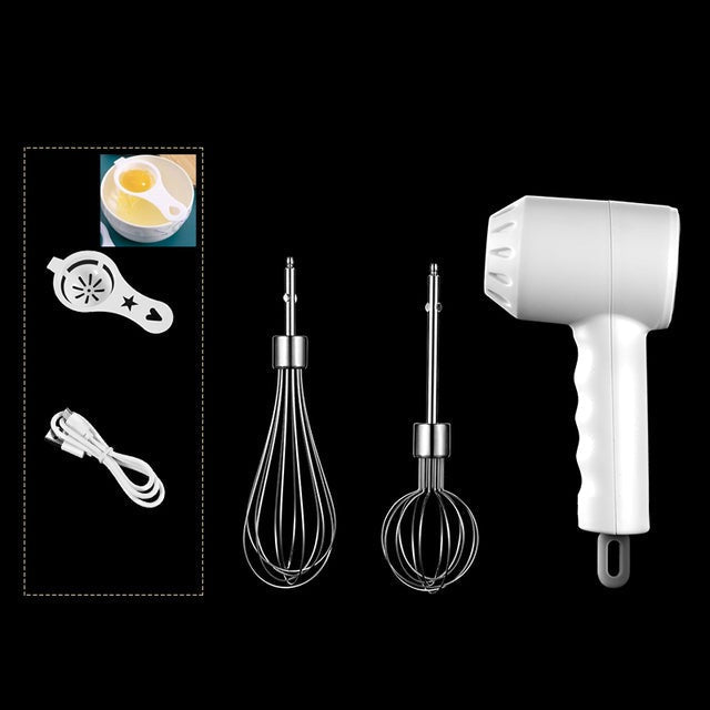 Frendorf | Tragbarer Handmixer Elektrisch Kabelloser Lebensmittelmixer 3 Geschwindigkeits Milchaufschäumer