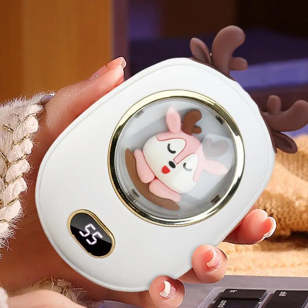 Frendorf | Tragbare Handwärmer & Powerbank – 2-in-1-Gerät mit 10.000mAh Batterie mit Temperaturanzeige, einstellbarer Wärme, perfektes Weihnachtsgeschenk