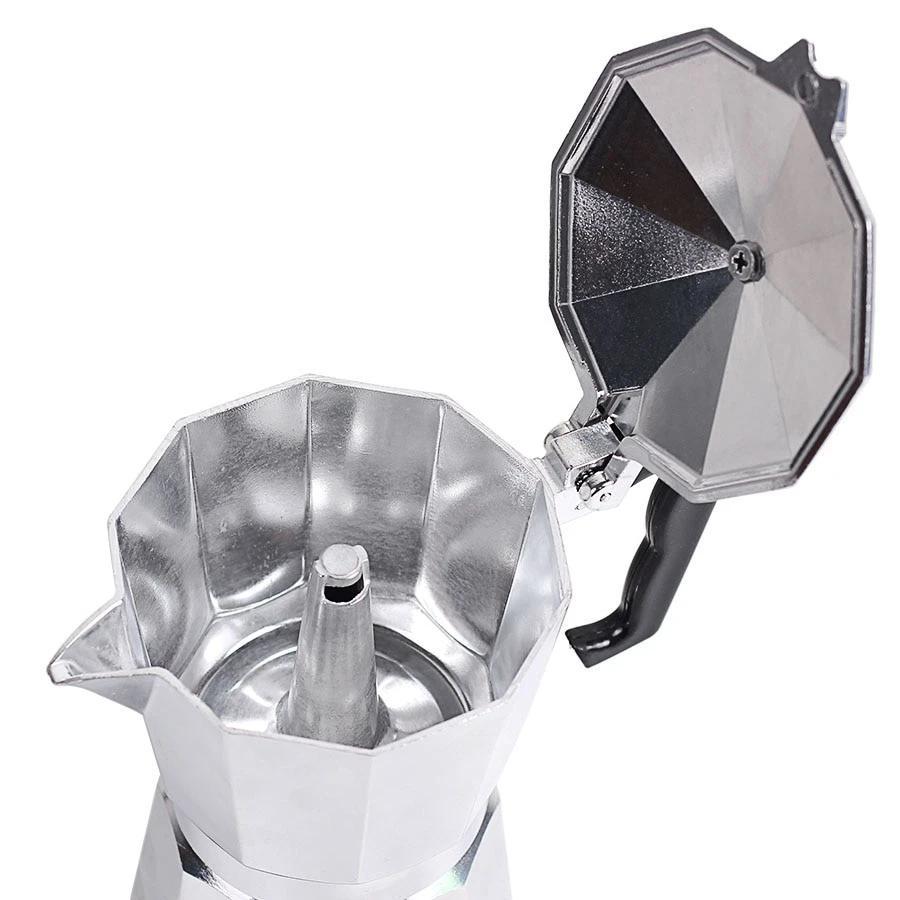Portabler Home Moka Pot Aluminium mit Pulverperkolator