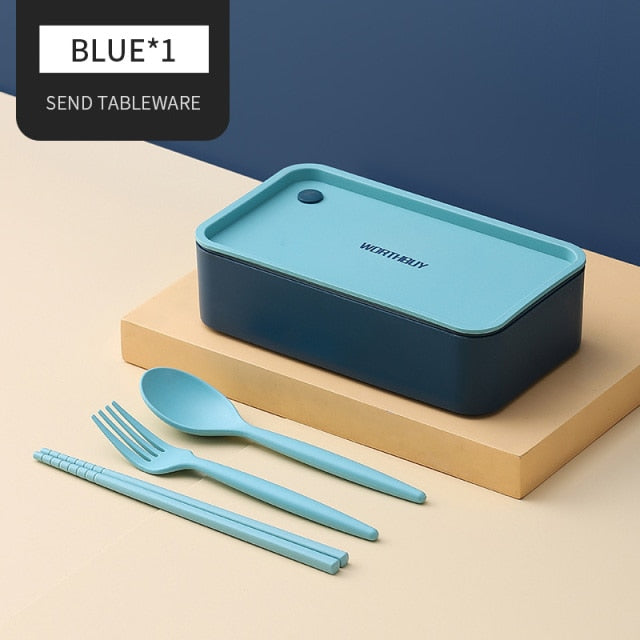 Tragbare Lunchbox für Kinder Mikrowellengeeignete Box mit beweglichem Fach