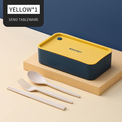 Tragbare Lunchbox für Kinder Mikrowellengeeignete Box mit beweglichem Fach