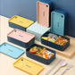 Tragbare Lunchbox für Kinder Mikrowellengeeignete Box mit beweglichem Fach